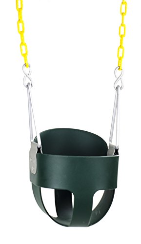 Image of the High Back Full Bucket Toddler Swing Seat with Plastic Coated Chains - Swing Set Accessories
