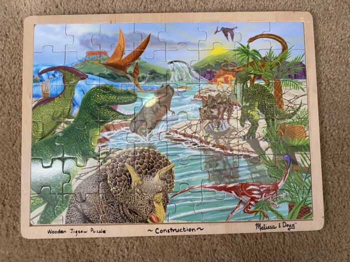 melissa and doug wooden dinosaurs puzzle