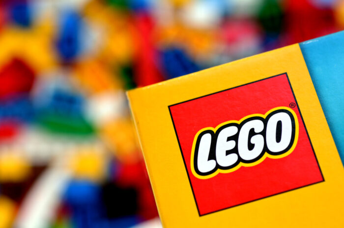 LEGO blocks with brand name
